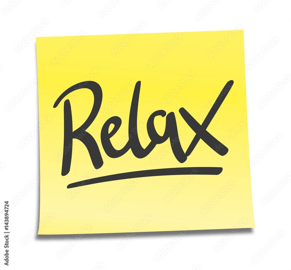 Klebezettel, Erinnerungszettel, Notiz / Relax Klebezettel, Erinnerungszettel, Notiz / Relax