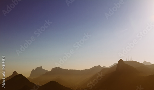 Fototapeta Naklejka Na Ścianę i Meble -  View from the Sugarloaf mountain, Rio De Janeiro