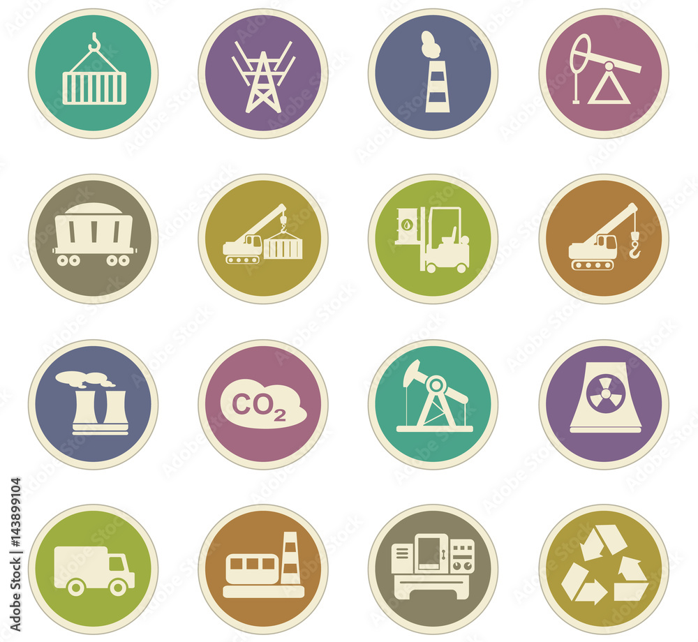 industry icon set industry icon set