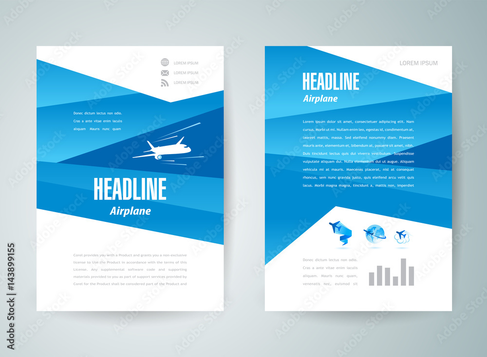 flyer brochure design template abstract airplane flyer brochure design template abstract airplane
