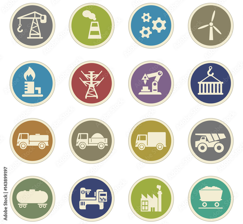 industry icon set industry icon set
