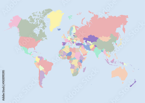 WORLD MAP WITH COUNTRIES