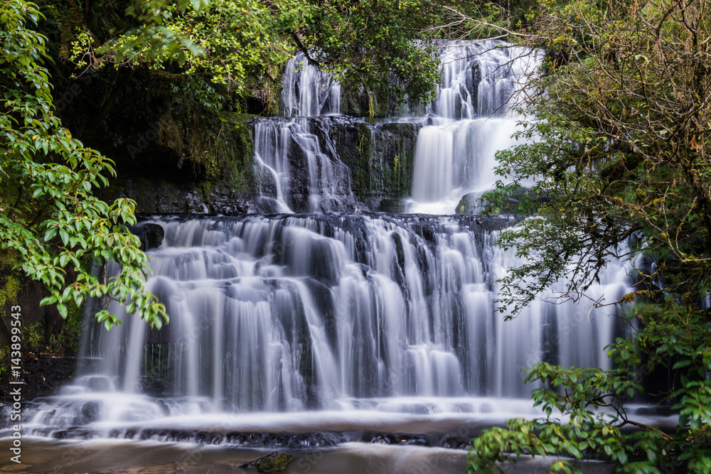 Purakaunui Falls, Catlins, South Island, New Zealand Purakaunui Falls, Catlins, South Island, New Zealand