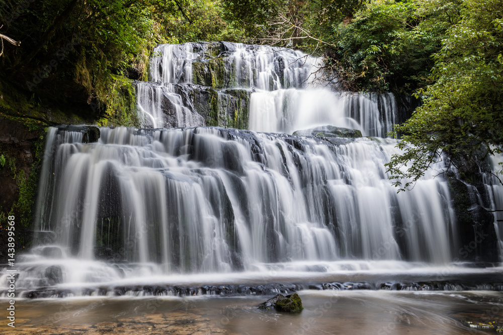 Purakaunui Falls, Catlins, South Island, New Zealand Purakaunui Falls, Catlins, South Island, New Zealand