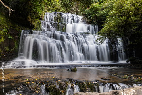 Purakaunui Falls  Catlins  South Island  New Zealand