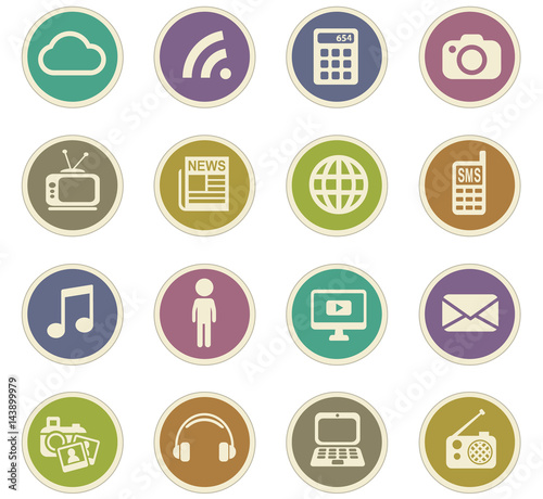 media icon set