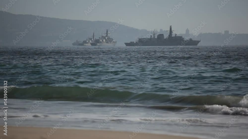 Warship on the Sea. Chile Warship on the Sea. Chile