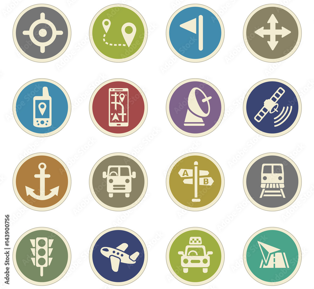 navigation icon set navigation icon set