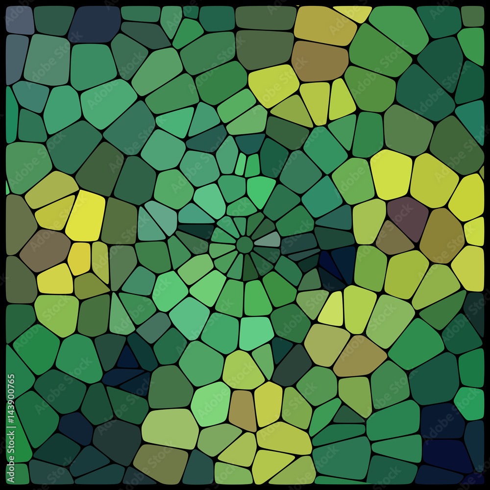 Abstract green mosaic pattern. Abstract background consisting of elements of different shapes arranged in a mosaic style. Vector illustration. Abstract green mosaic pattern. Abstract background consisting of elements of different shapes arranged in a mosaic style. Vector illustration.