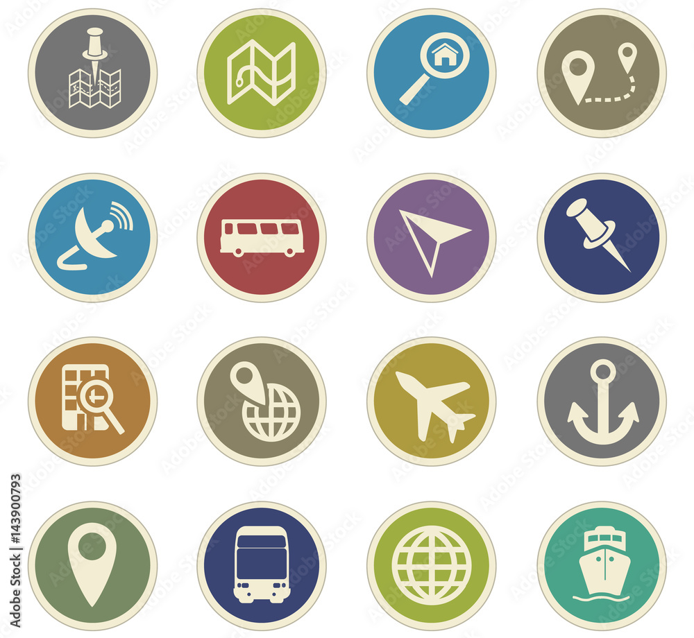 navigation icon set