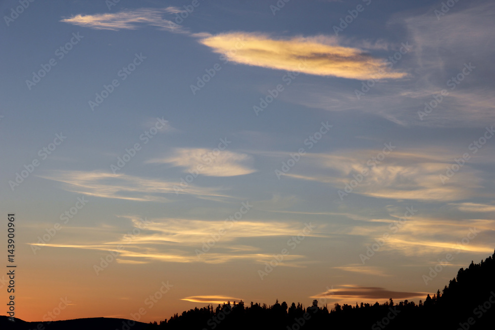 Obraz premium Beautiful sunset at the view point