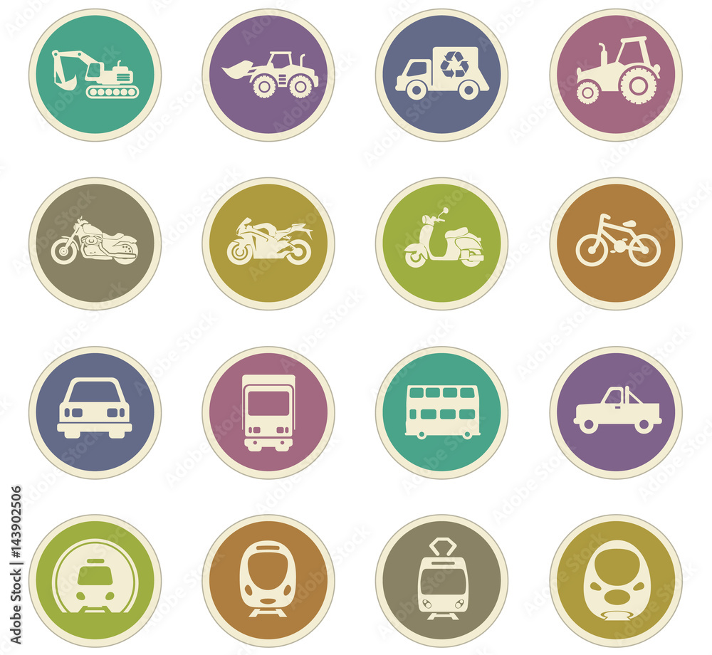 transport icon set transport icon set