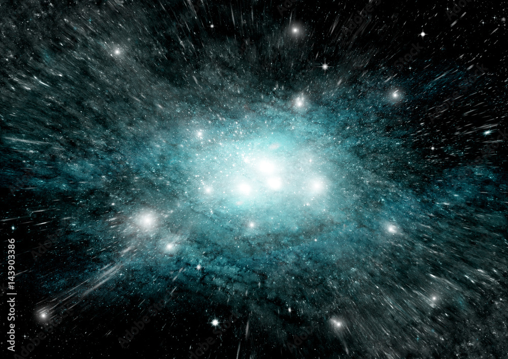 Obraz premium galaxy in a free space