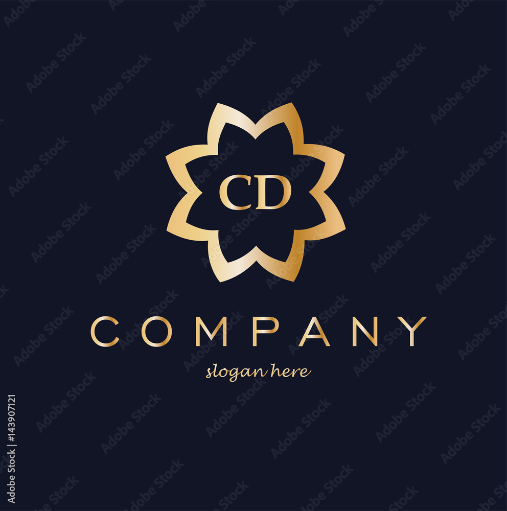 Fototapeta premium cd Letter Logo Design.Sign.Symbol.Typography