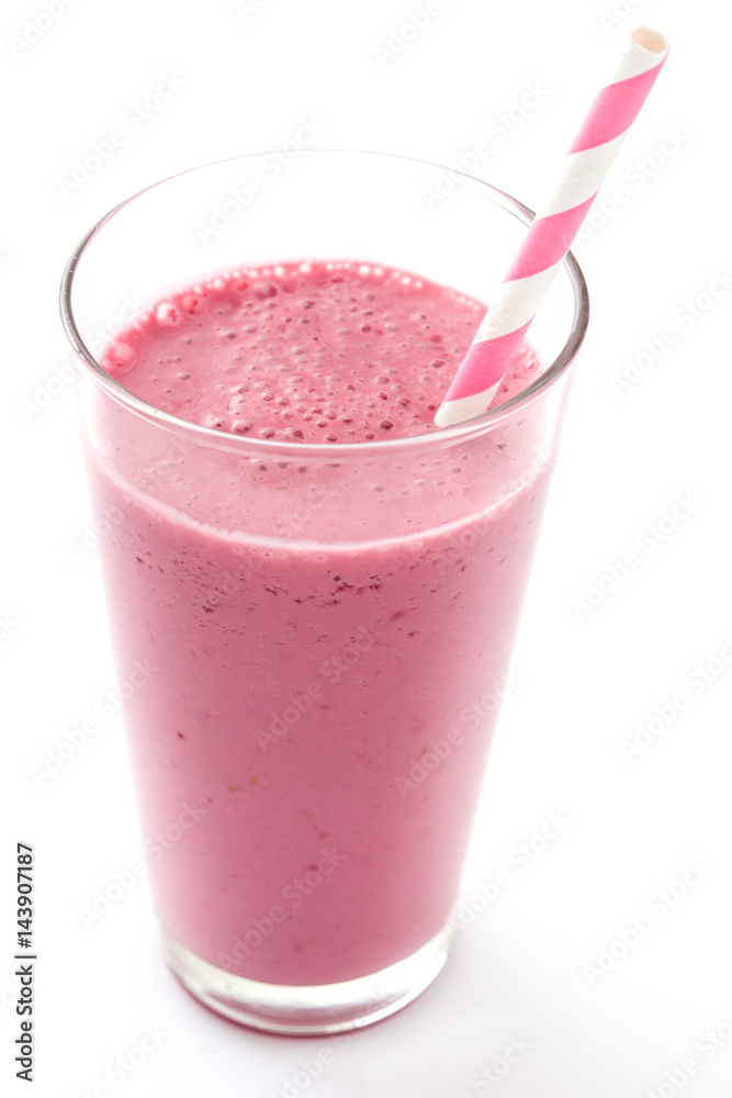 Raspberry smoothie isolated on white background
Raspberry smoothie isolated on white background