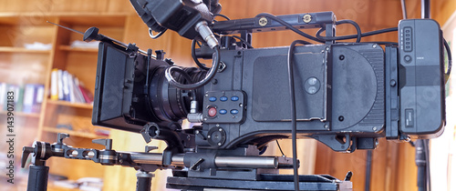 A professional video camera.