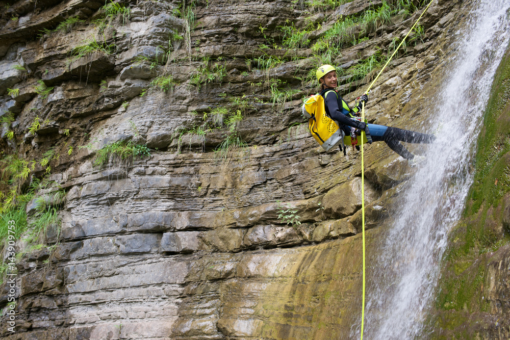 Obraz premium Canyoning in Spain