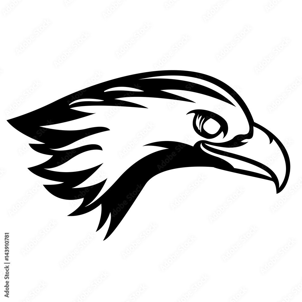 Obraz premium eagle head vector lineart