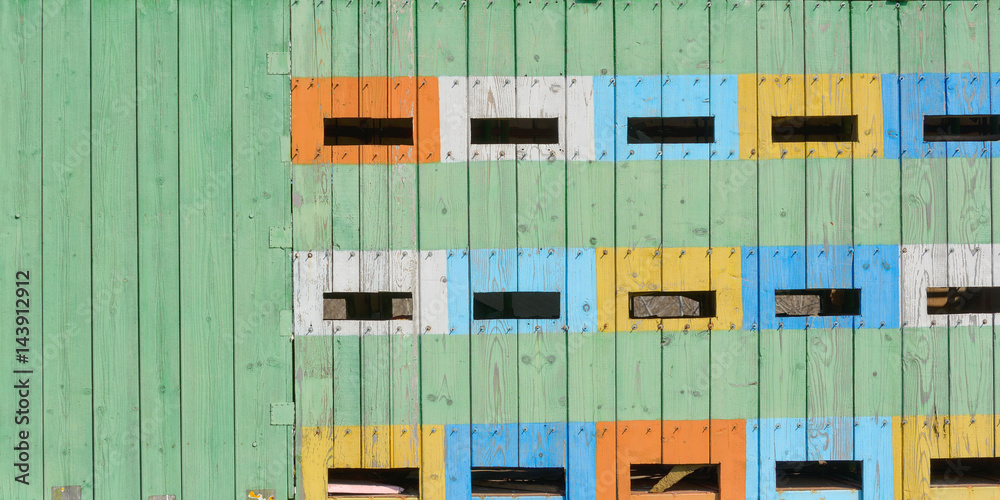 Abstract coloured beehives Abstract coloured beehives