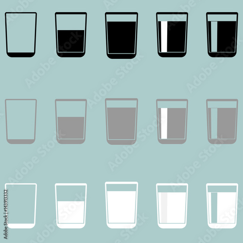 Glass cup riser or thimble icon.