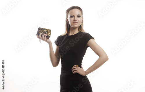 Portrait of a young girl in high key