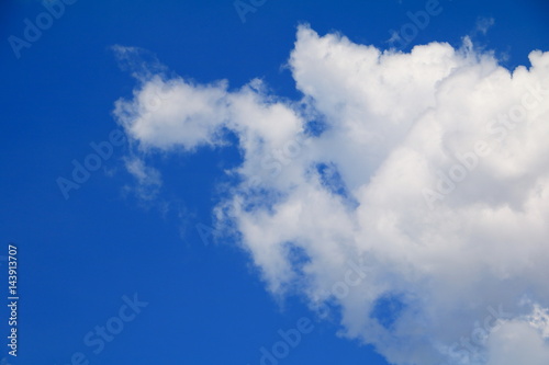 Soft blue sky with  cloud art of nature beautiful and copy space for add text