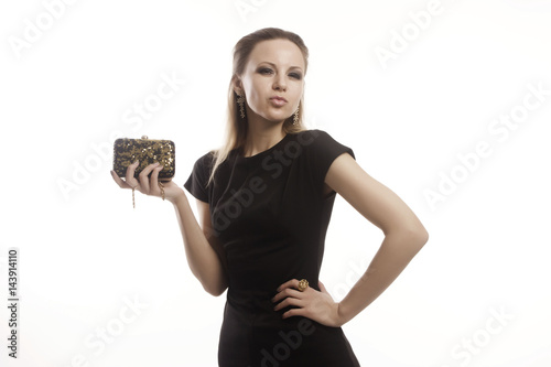 Portrait of a young girl in high key
