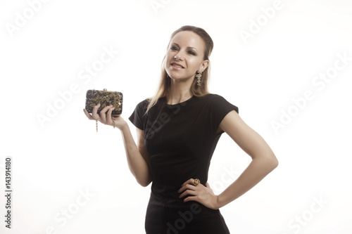 Portrait of a young girl in high key