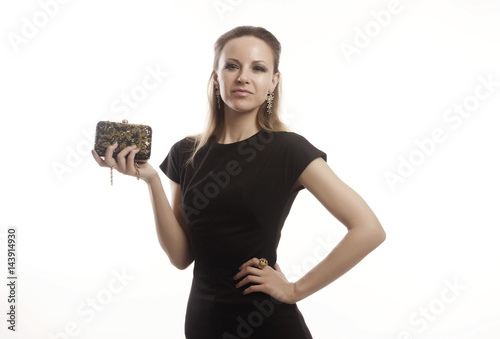 Portrait of a young girl in high key