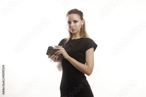 Portrait of a young girl in high key