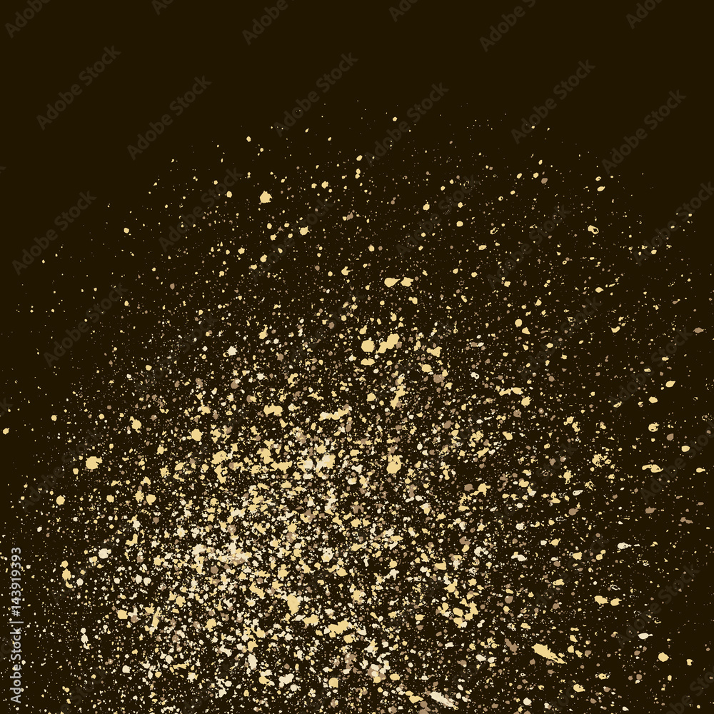 Dark grainy texture on black background. Vector illustration.