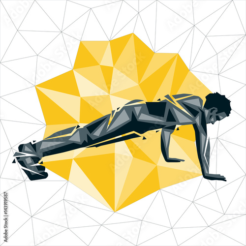 Geometric Crossfit concept