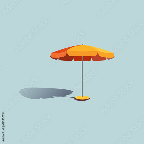 Beach vector umbrella 