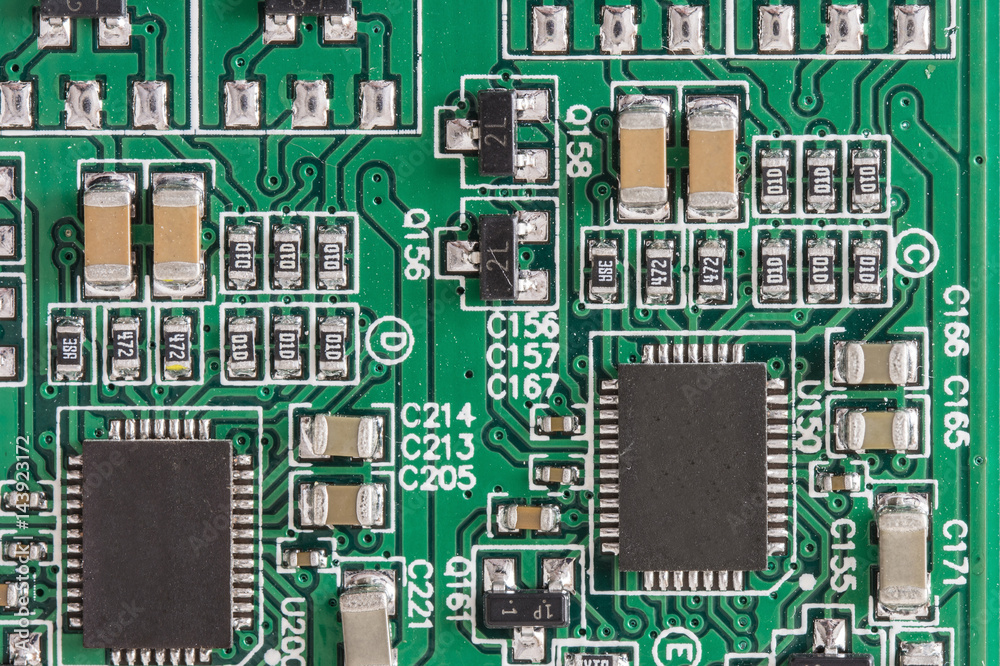 Electronic components with a microprocessor on the printed circuit board. Electronic components with a microprocessor on the printed circuit board.