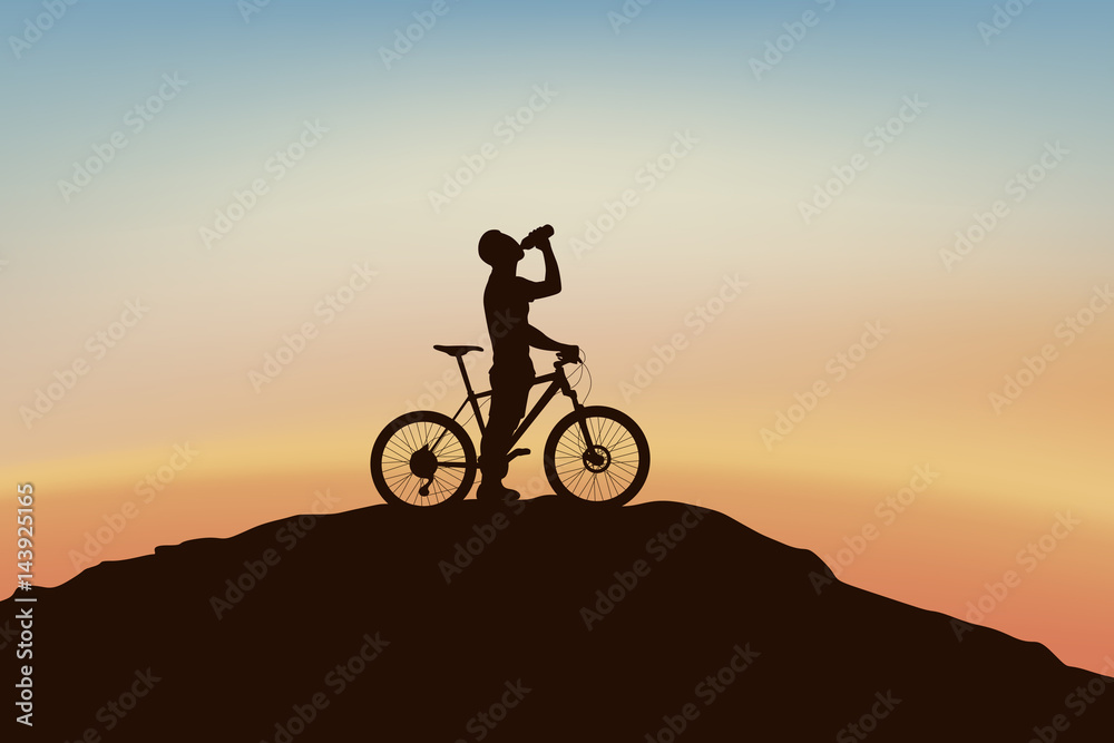 cyclist on edge cyclist on edge