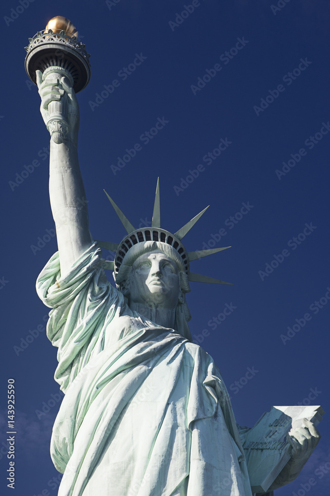 Fototapeta premium Statue of Liberty, famous landmark situated in Liberty Island, New York City, USA