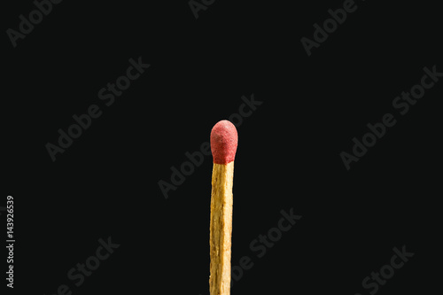 match fire closeup image in black background