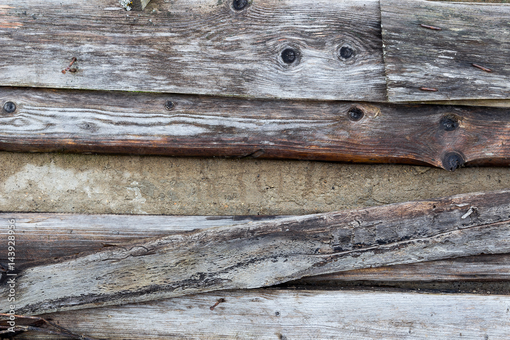 Naklejka premium background textured with old fencing