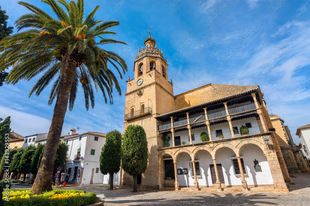 Church of Santa Maria La Mayor in Ronda. Andalusia, Spain