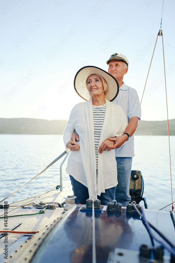 Mature travelers enjoying summer vacation Mature travelers enjoying summer vacation
