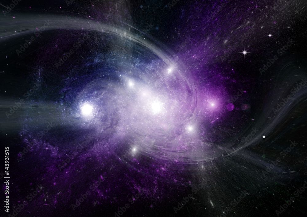 Fototapeta premium galaxy in a free space