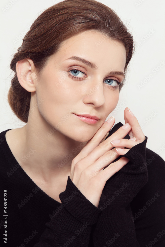 Young attractive woman with in casual outfit Young attractive woman with in casual outfit