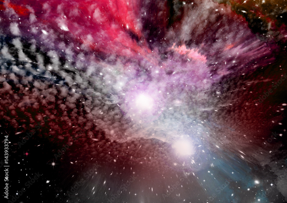 galaxy in a free space galaxy in a free space