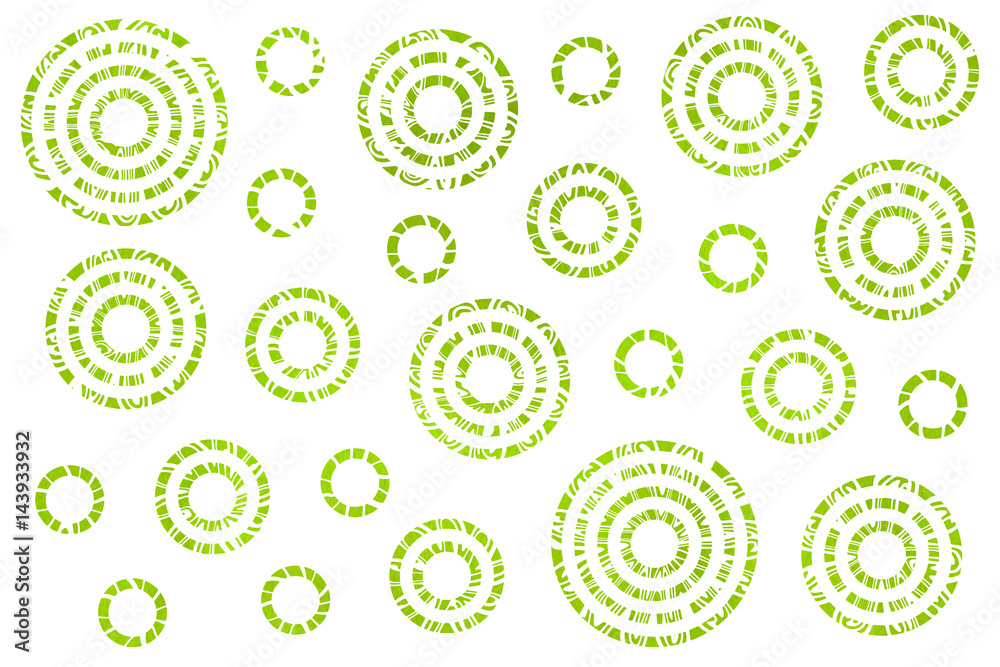 Fototapeta premium Watercolor abstract circles pattern.