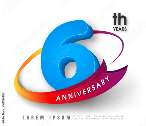 Anniversary emblems template design