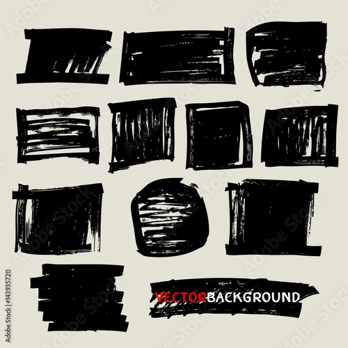 marker paint texture background set