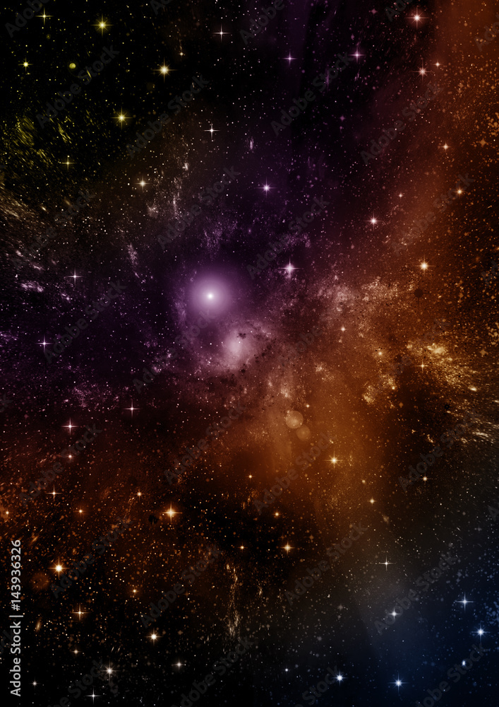 Obraz premium galaxy in a free space