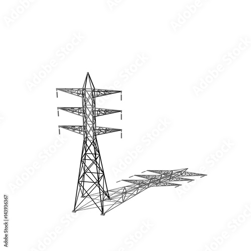 Power transmission tower. I...