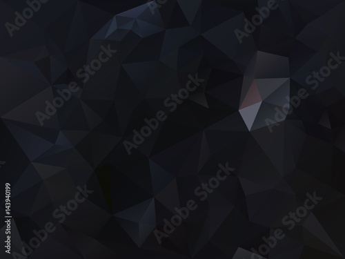 vector abstract irregular polygon background with a triangle pattern in dark blue and black color