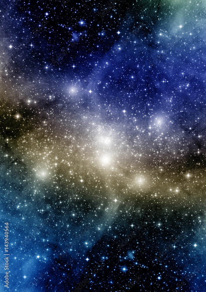 Naklejka premium galaxy in a free space